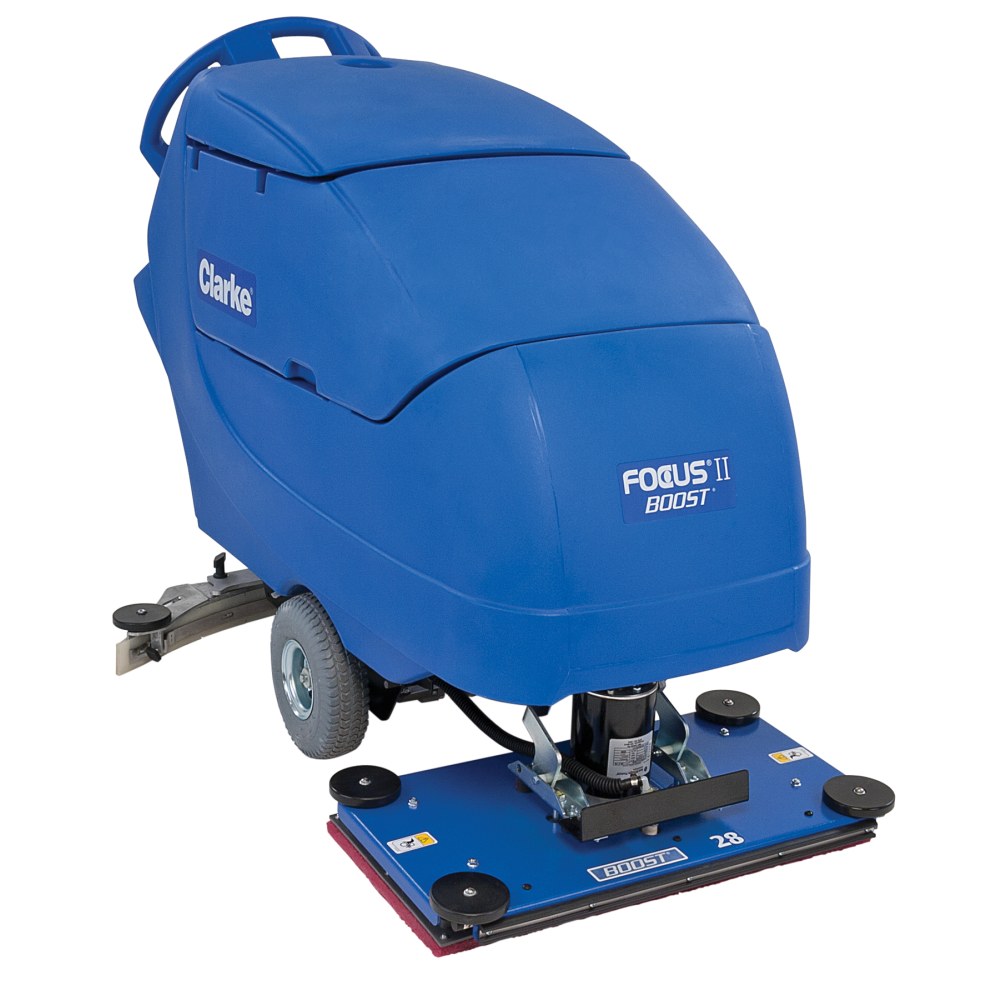 Clarke Focus II BOOST 28in Walk Behind Auto Scrubber With Onboard Chemical Mixing System