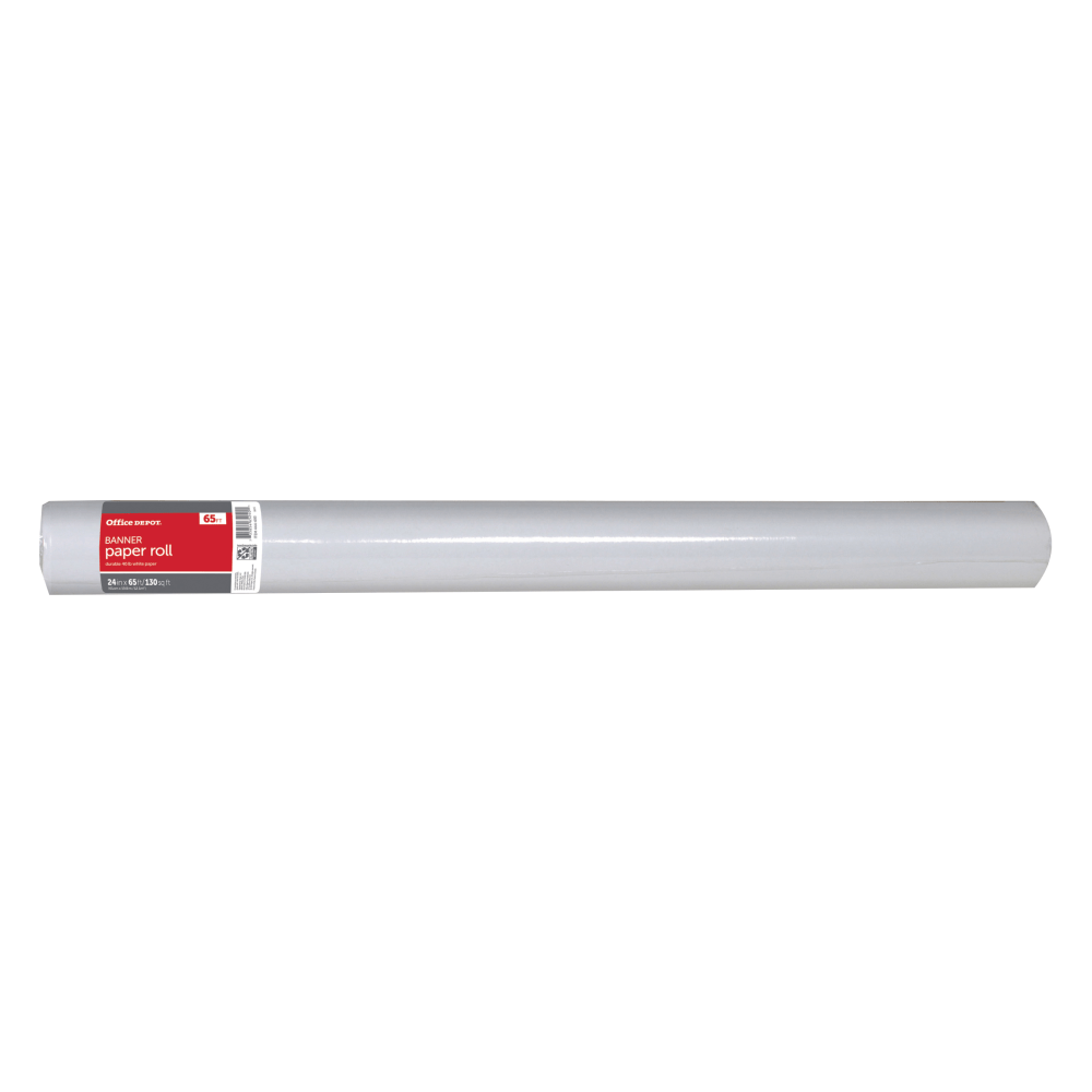 Office Depot Brand Multipurpose Banner Paper, 24in x 65ft Roll, 24 Lb