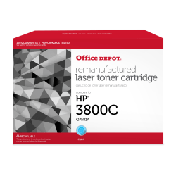 Office Depot Remanufactured Cyan Toner Cartridge Replacement For HP 503A, OD3800C