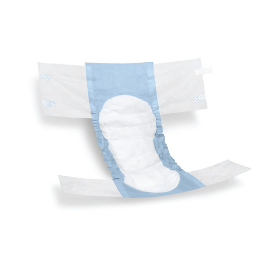 FitRight Extra Disposable Briefs, Large, Blue/White, Bag Of 20 Briefs