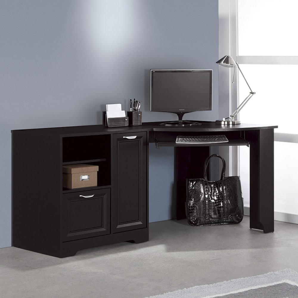 Realspace Magellan 60inW Corner Computer Desk, Espresso