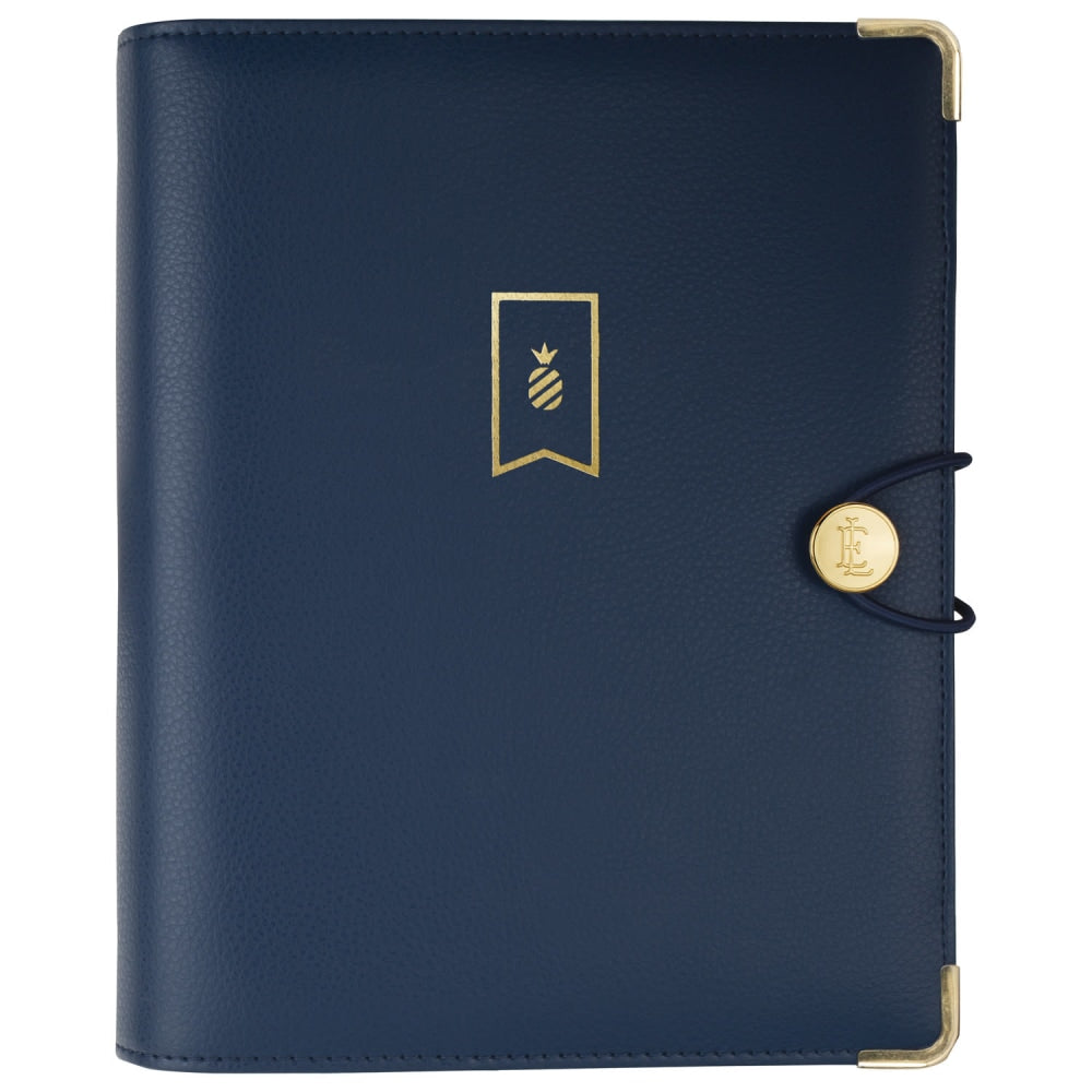 Emily Ley Simplified System Organizer Cover, 5 3/8in x 8 1/2in, Navy