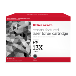 Office Depot Remanufactured Black High Yield Toner Cartridge Replacement For HP 13X