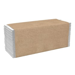 Highmark C-Fold 1-Ply Paper Towels, 100% Recycled, 198 Sheets Per Pack, Case Of 12 Packs