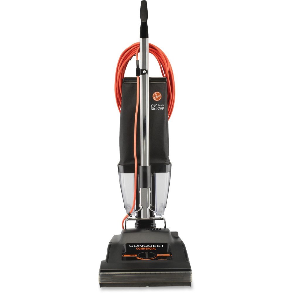 Hoover Conquest 14in Bagless Upright Vacuum - Bagless - 14in Cleaning Width - 6.50 A - Black
