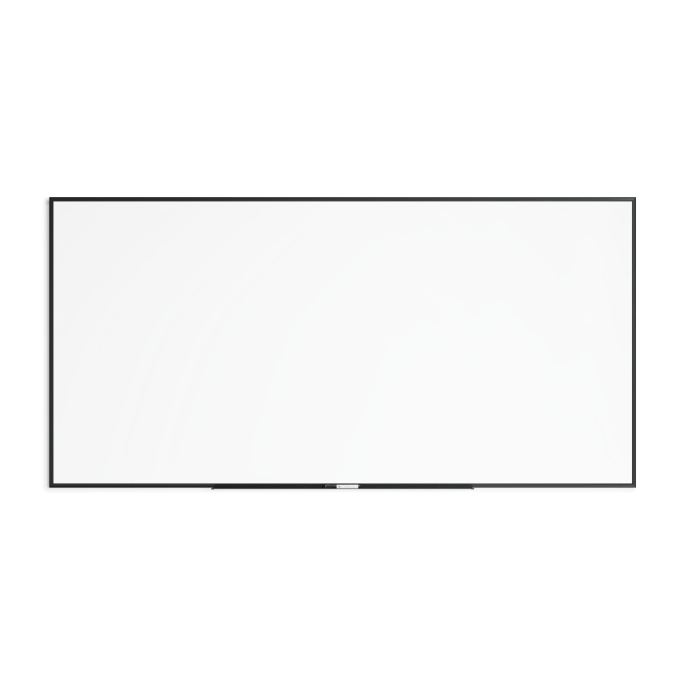 U Brands Magnetic Dry-Erase Board, 96in X 48in, Black Aluminum Frame, Actual Size 95in X 47in (2898U00-01)