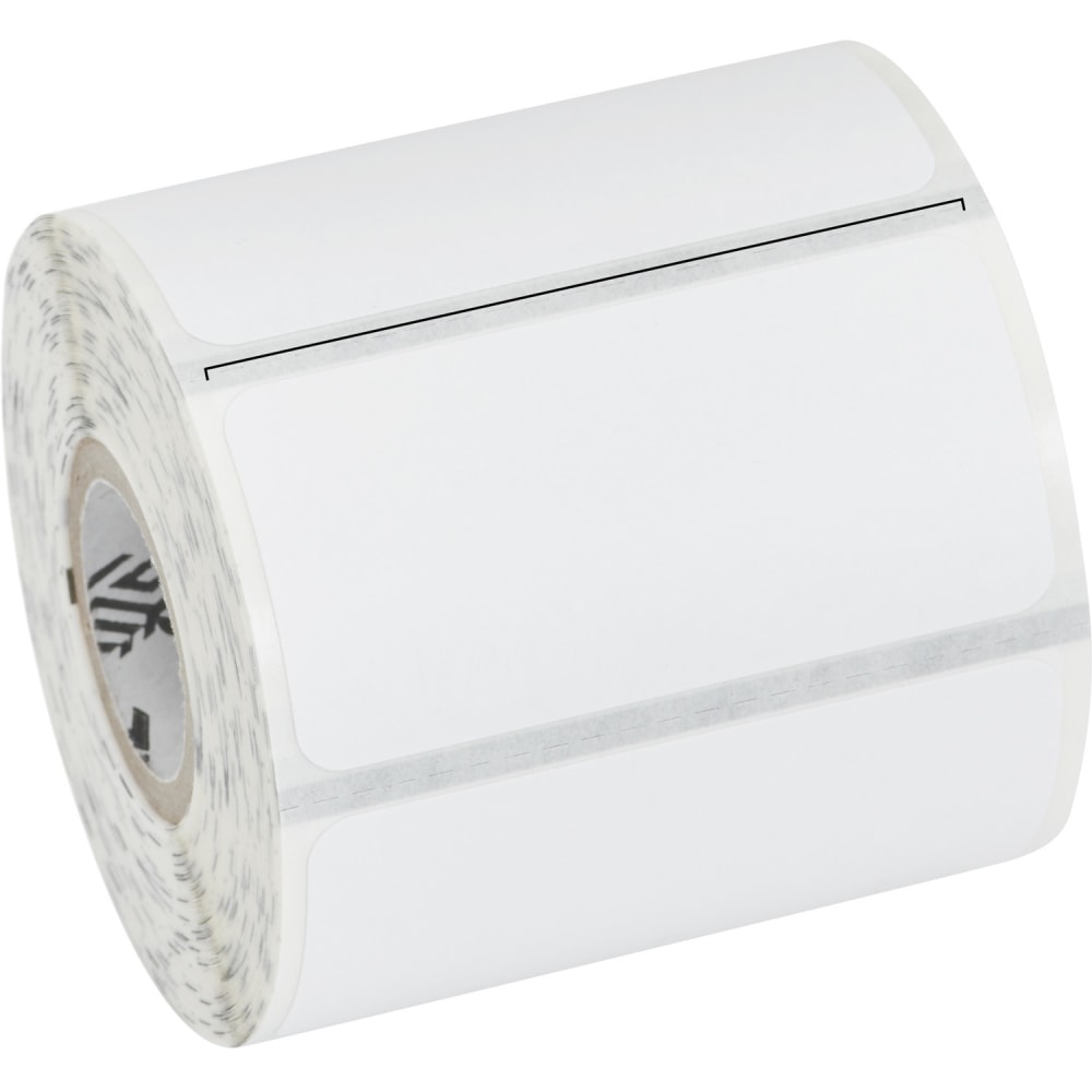 Zebra PolyPro 4000D (with protective overvarnish) - 2inx 2in - Permanent Adhesive - Square - Direct Thermal - 10017578
