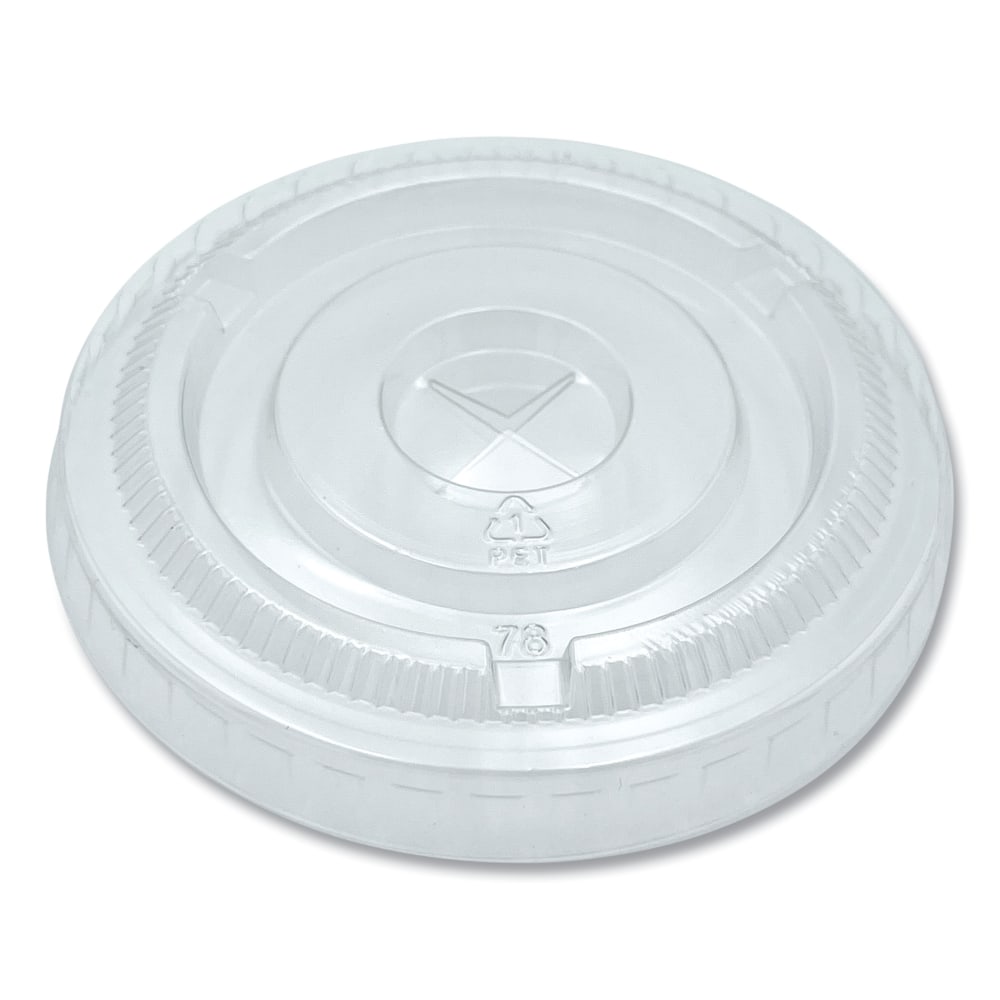 Boardwalk Cold Cup Straw-Slot Lids, Fits 9 Oz To 10 Oz Cups, Clear, Pack Of 100 Lids