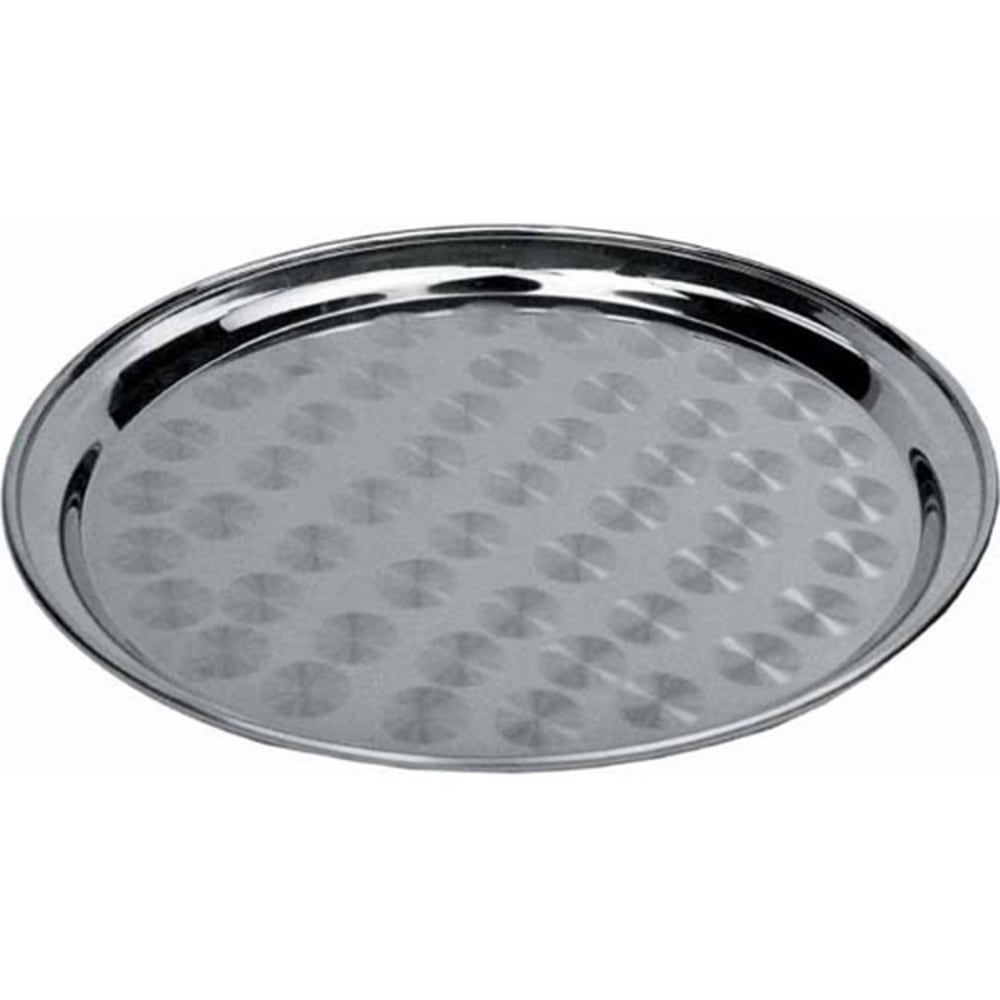 Winco Stainless Steel Round Serving Tray, 14in