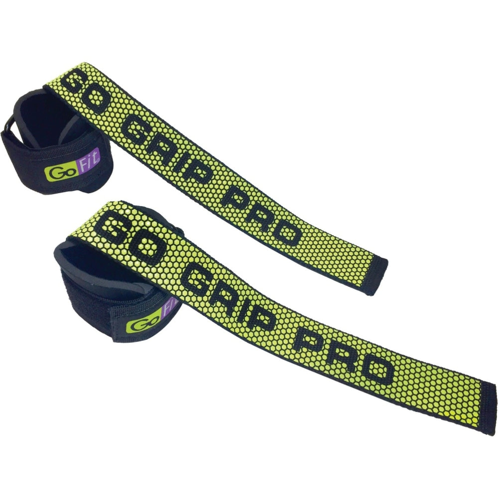 GoFit Pro Go Grips with Wrist Wraps - Polyvinyl Chloride (PVC), Neoprene