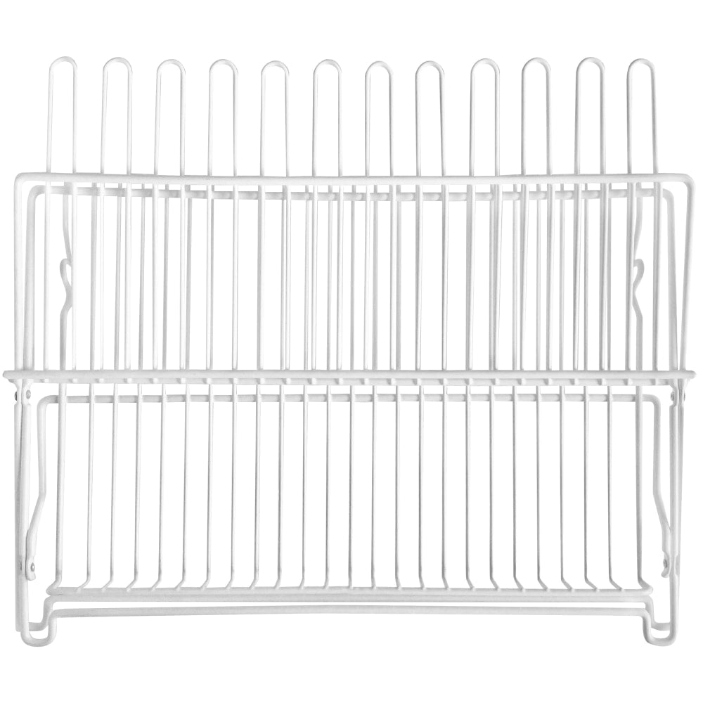 Better Houseware Folding Dish Rack, 10-3/4inH x 12-1/4inW x 18inD, White