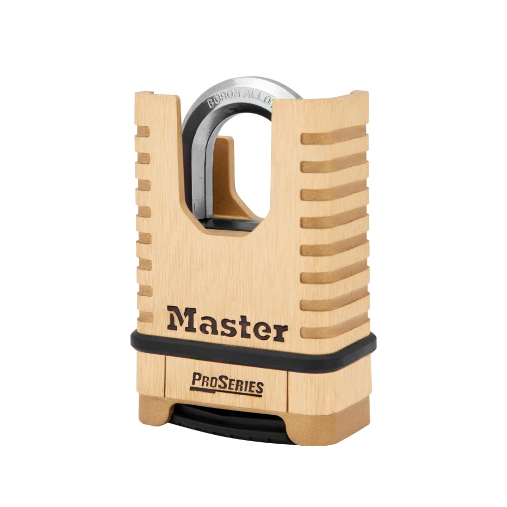 Master Lock No. 1177 ProSeries Zinc Resettable Combination Padlock, 2-1/4in x 3-5/16in, Brass