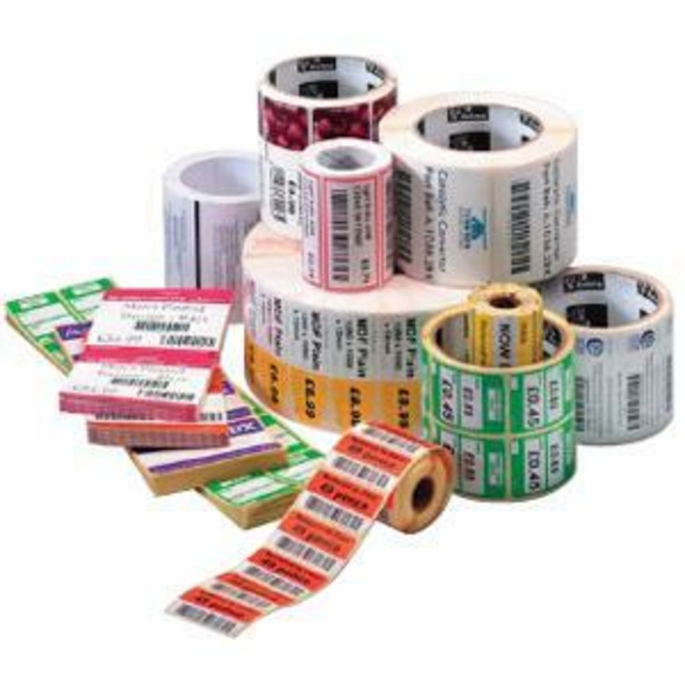 Zebra Label Paper, E62769, 2 1/4in x 1 1/4in Direct Thermal Zebra ZSelect 4000D, 1in Core