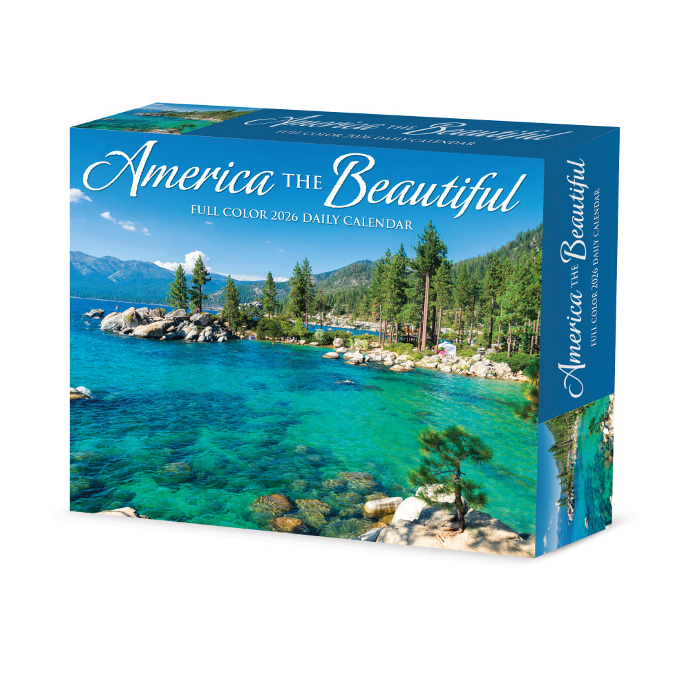 2026 Willow Creek Press Page-A-Day Daily Desk Calendar, 6-1/4in x 5-1/2in, America the Beautiful, January To December, 53898