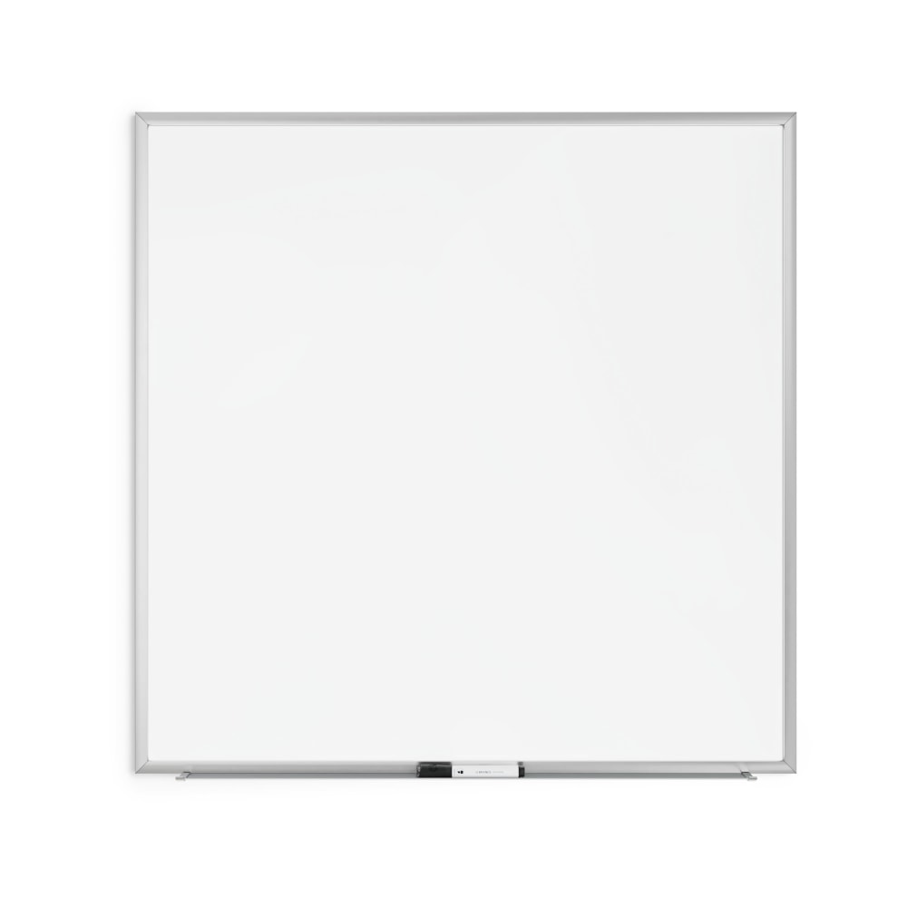 U Brands Magnetic Dry-Erase Board, 36in X 36in, Silver Aluminum Frame, Actual Size 35in X 35in (2890U00-01)