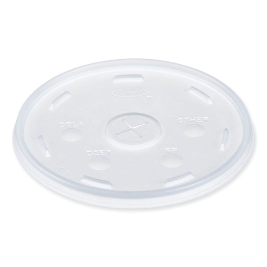 Dart Lids For Foam Cups And Containers, Fits 32-44 Oz Cups, Clear, Carton Of 1,000 Lids
