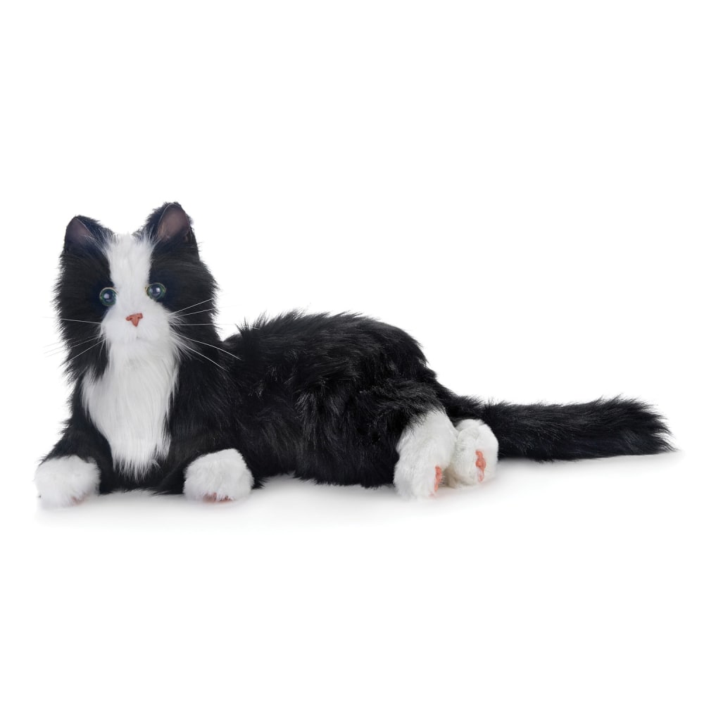 Joy for All Companion Pet Cat Interactive Toy, 9-1/2in, Black/White