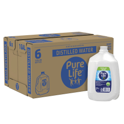 082657505701 - Pure Life Distilled Water, 1 Gallon, Case Of 6 Bottles