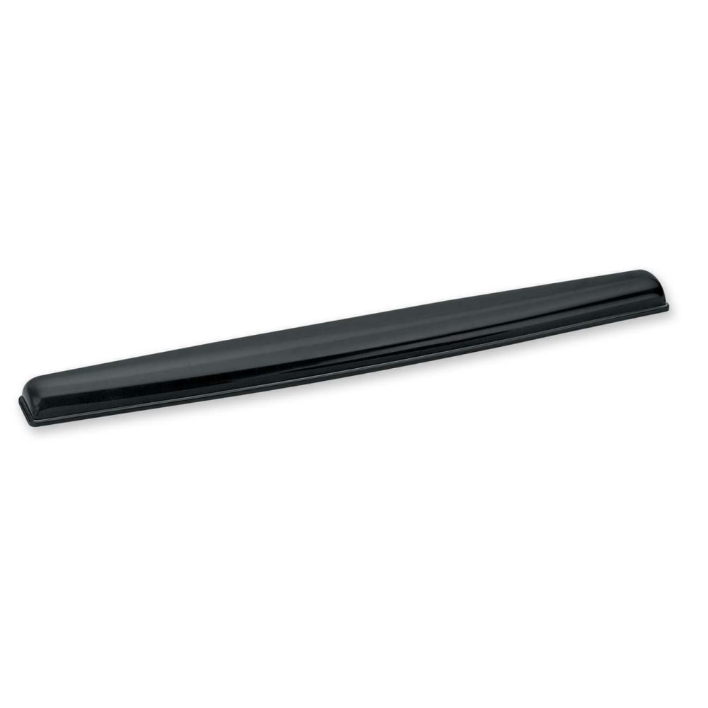 Fellowes Crystal Gel Keyboard Wrist Rest - Black (9112201) - 0.63in x 2.31in x 18.56in Dimension - Black - Gel - Stain Resistant - 1 Pack