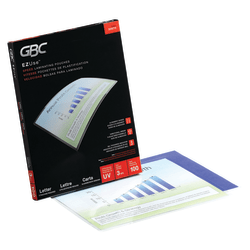 Swingline GBC EZUse Laminating Pouches, Letter Size, 3 Mil, Clear, 100/Pack