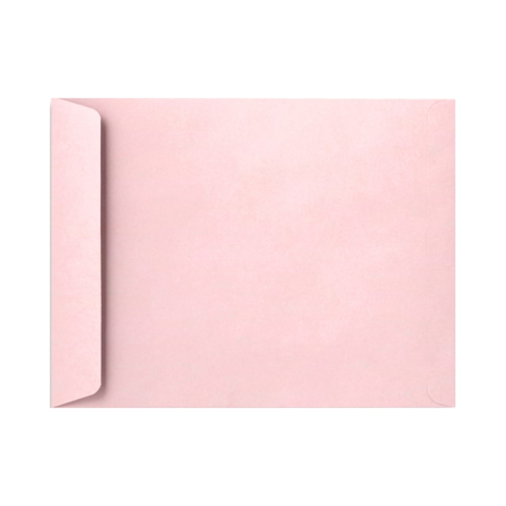LUX Open-End Envelopes, 6in x 9in, Peel & Press Closure, Candy Pink, Pack Of 50