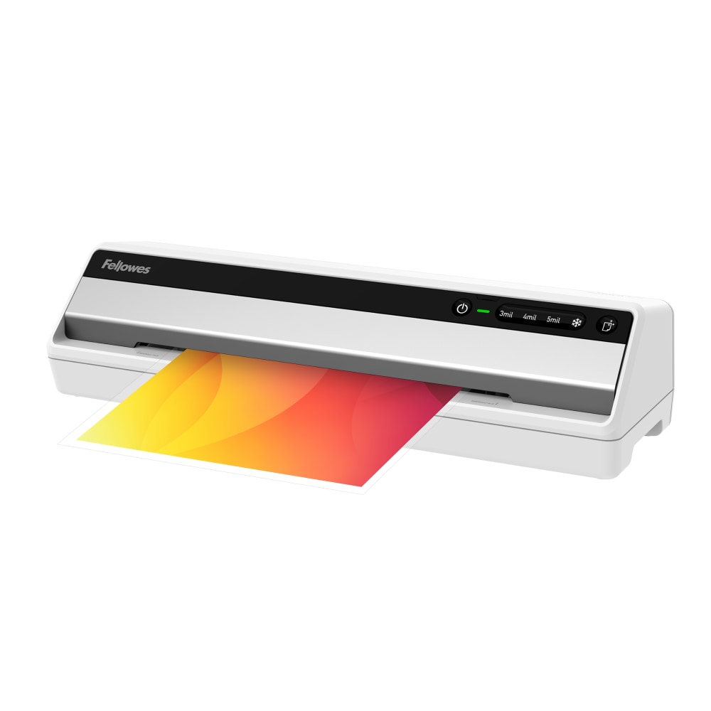 Fellowes Saturn 125 12.5in Laminator With Combo Kit, 4 1/8inH x 20 7/8inW x 5 3/4inD, Silver/Black