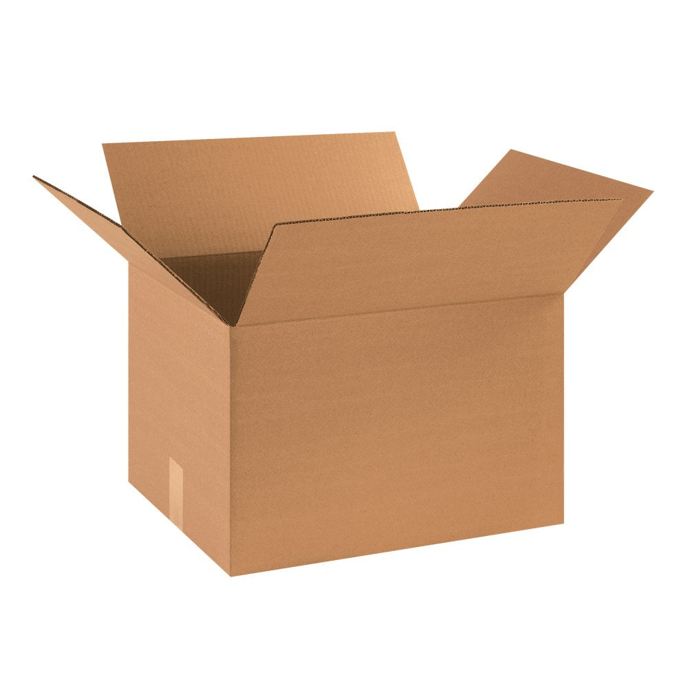 Partners Brand Corrugated Boxes, 18in x 14in x 12in, Kraft, Pack Of 10 Boxes