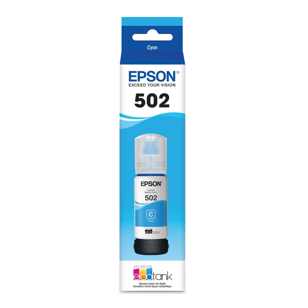 Epson 502 EcoTank Cyan Ink Bottle, T502220-S