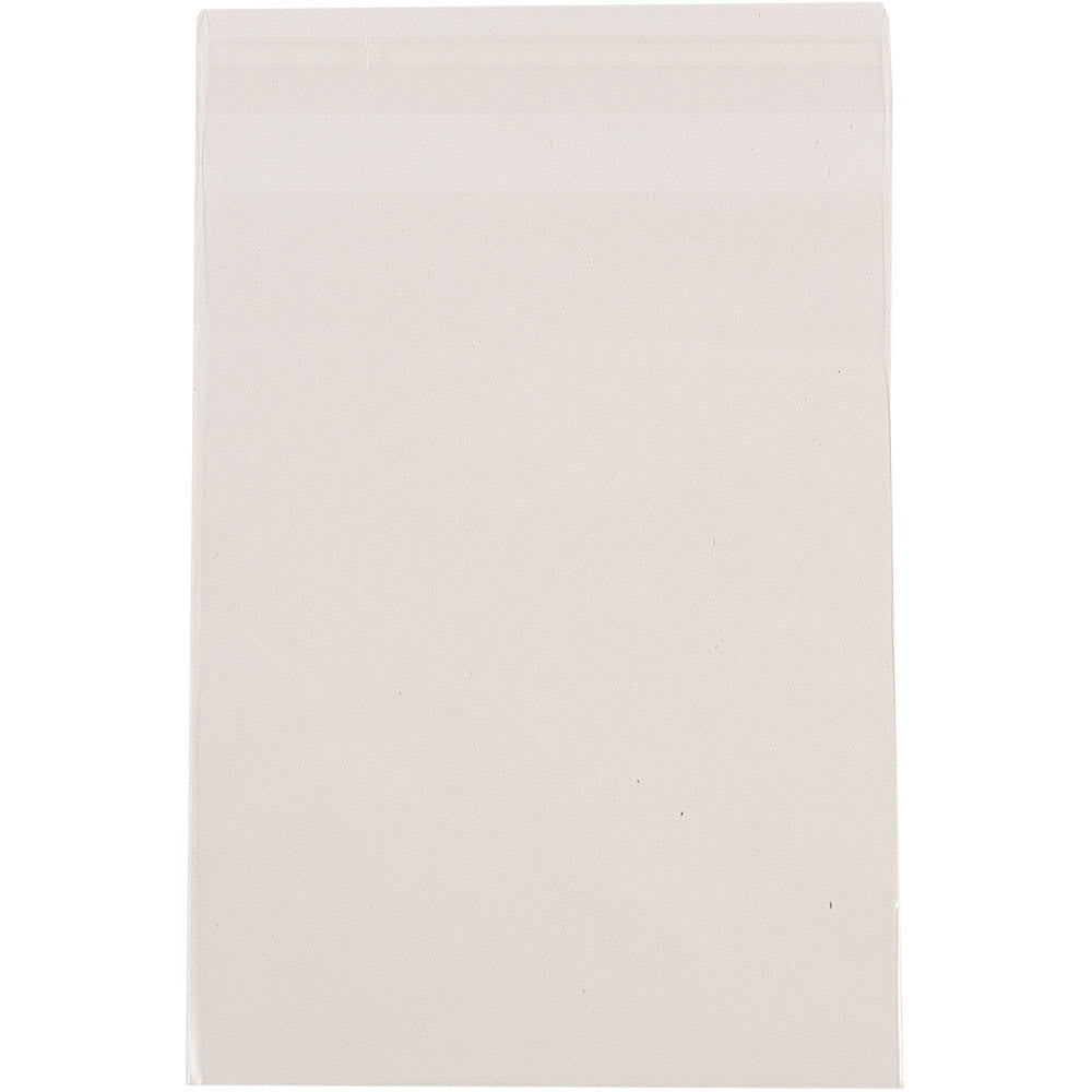 JAM Paper Self-Adhesive Cello Sleeve Envelopes, 4 15/16in x 6 9/16in, Clear, Pack Of 100