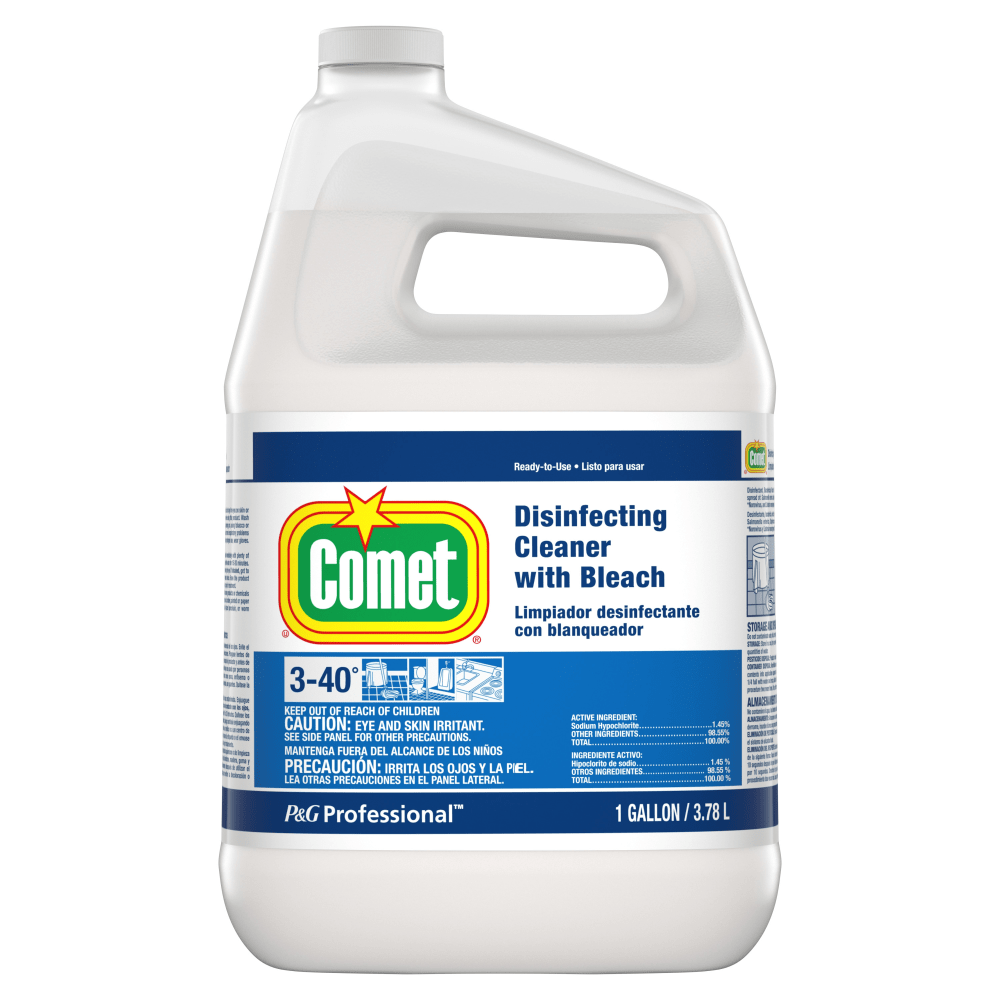 Comet With Bleach Refill, Disinfectant Cleaner, 1 Gallon (128 Oz)