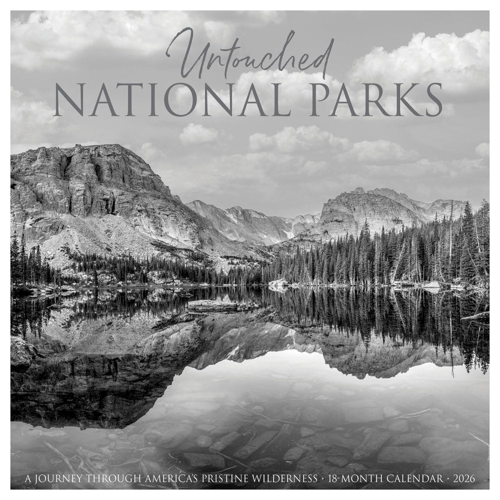2026 Willow Creek Press Scenic Monthly Wall Calendar, 12in x 12in, Untouched National Parks, January To December, 56349