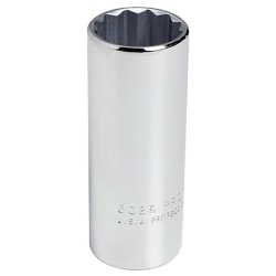 PROTO Torqueplus Deep Socket, 3/8in Drive, 9/16in Opening, 12-Point