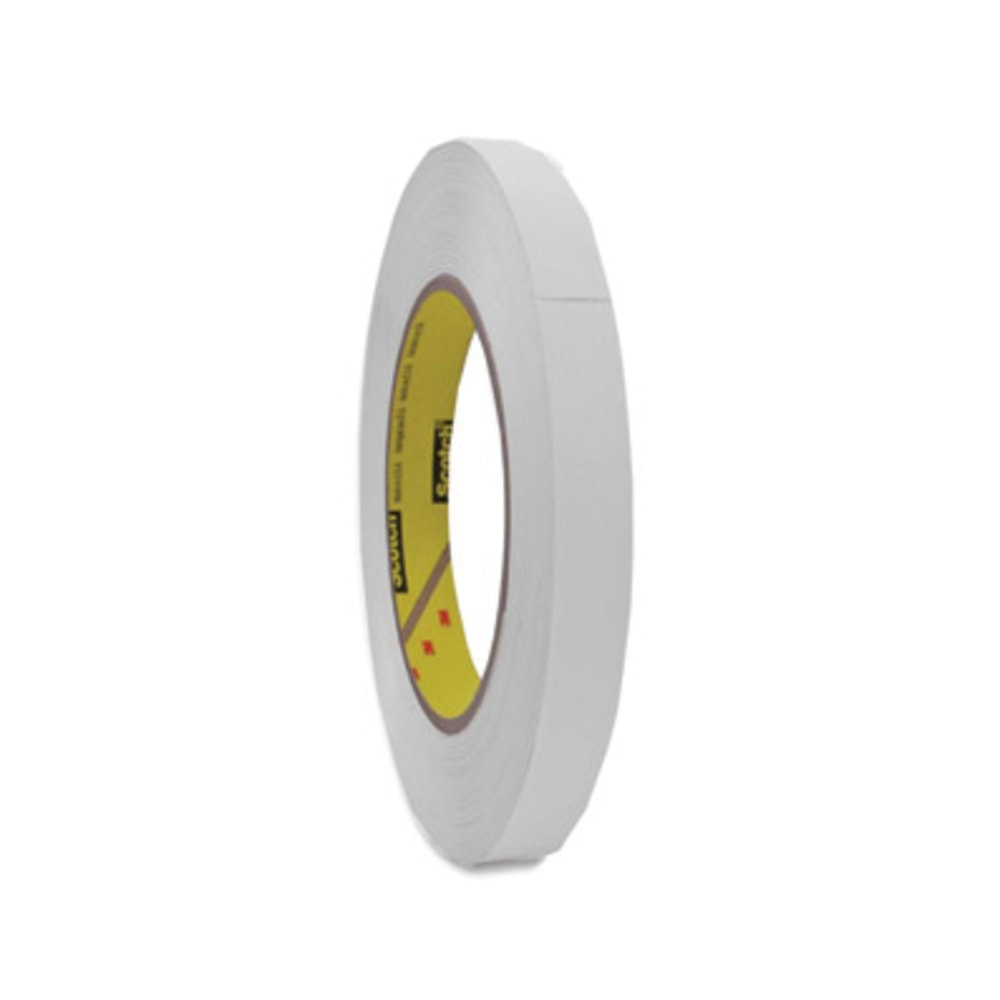 Scotch Flatback Write-On Paper Tape - 20 yd Length x 0.50in Width - 3in Core - White - 6.70 mil - Rubber Backing - For Shelf Labeling - 1 Roll
