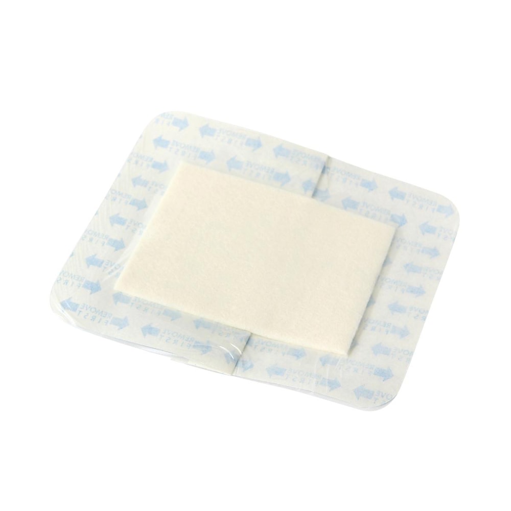 Medline Suresite 123+Pad Transparent Dressings, 3 1/2in x 10in, Clear, Pack Of 25