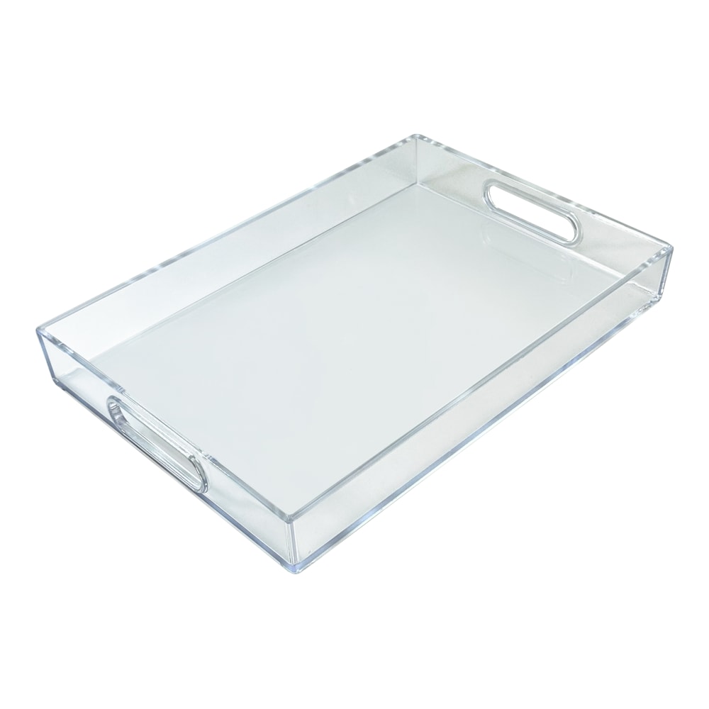 Azar Displays Acrylic Serving Tray With Handles, 16in x 11in, Clear