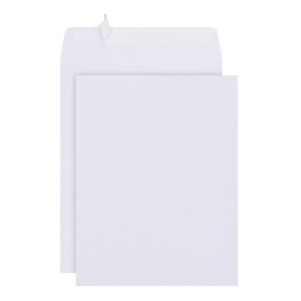 Office Depot Brand 10in x 13in Catalog Envelopes, Clean Seal, White, Box Of 100