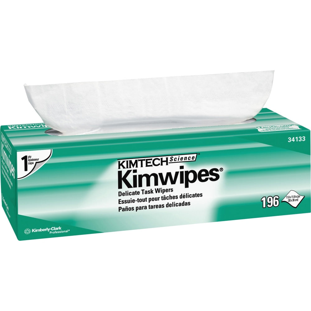 Kimberly-Clark KimTech 1-ply Delicate Task Wipers - 11.80in Width x 11.80in Length - 196/Pack - 15 / Case