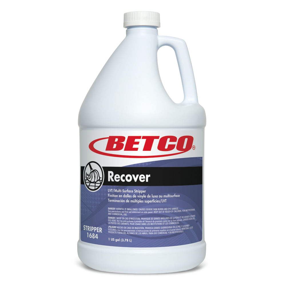 Betco Elevate Recover Floor Stripper, Citrus Scent, 128 Oz Bottle, Case Of 4