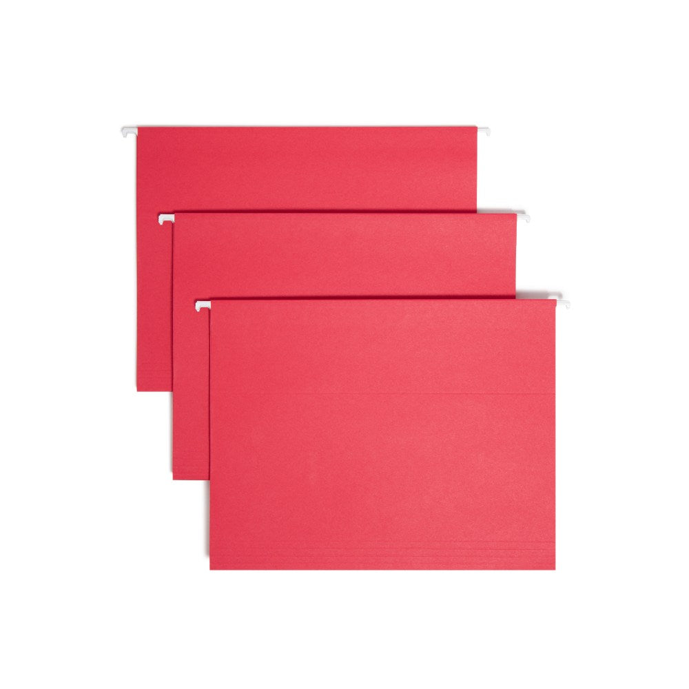 Smead Hanging File Folders, Letter Size, Red, Box Of 25 Folders