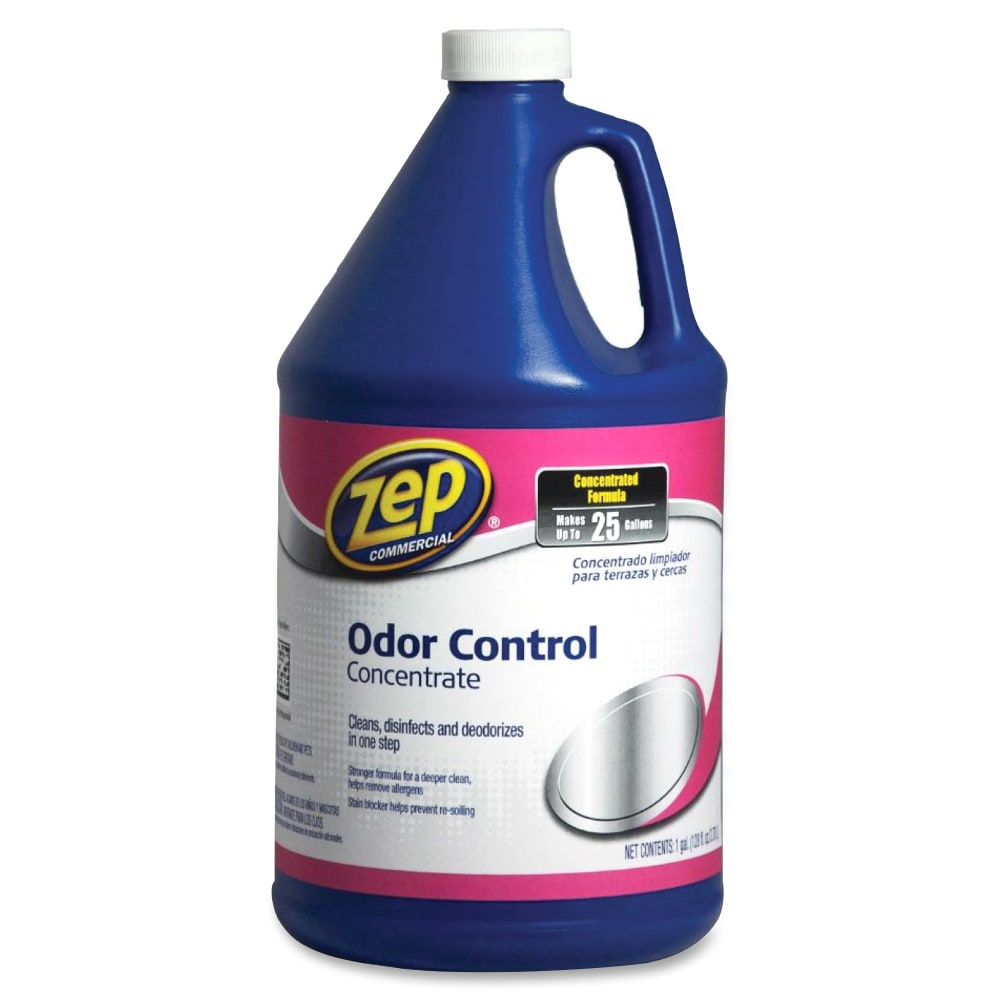 Zep Odor Control Concentrate - Concentrate - 128 fl oz (4 quart) - Fresh Scent - Disinfectant - Blue Bottle - 4 / Carton