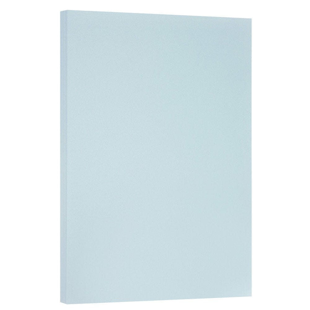 JAM Paper Vellum Bristol Card Stock, Blue, Ledger (11in x 17in), 67 Lb, Pack Of 250