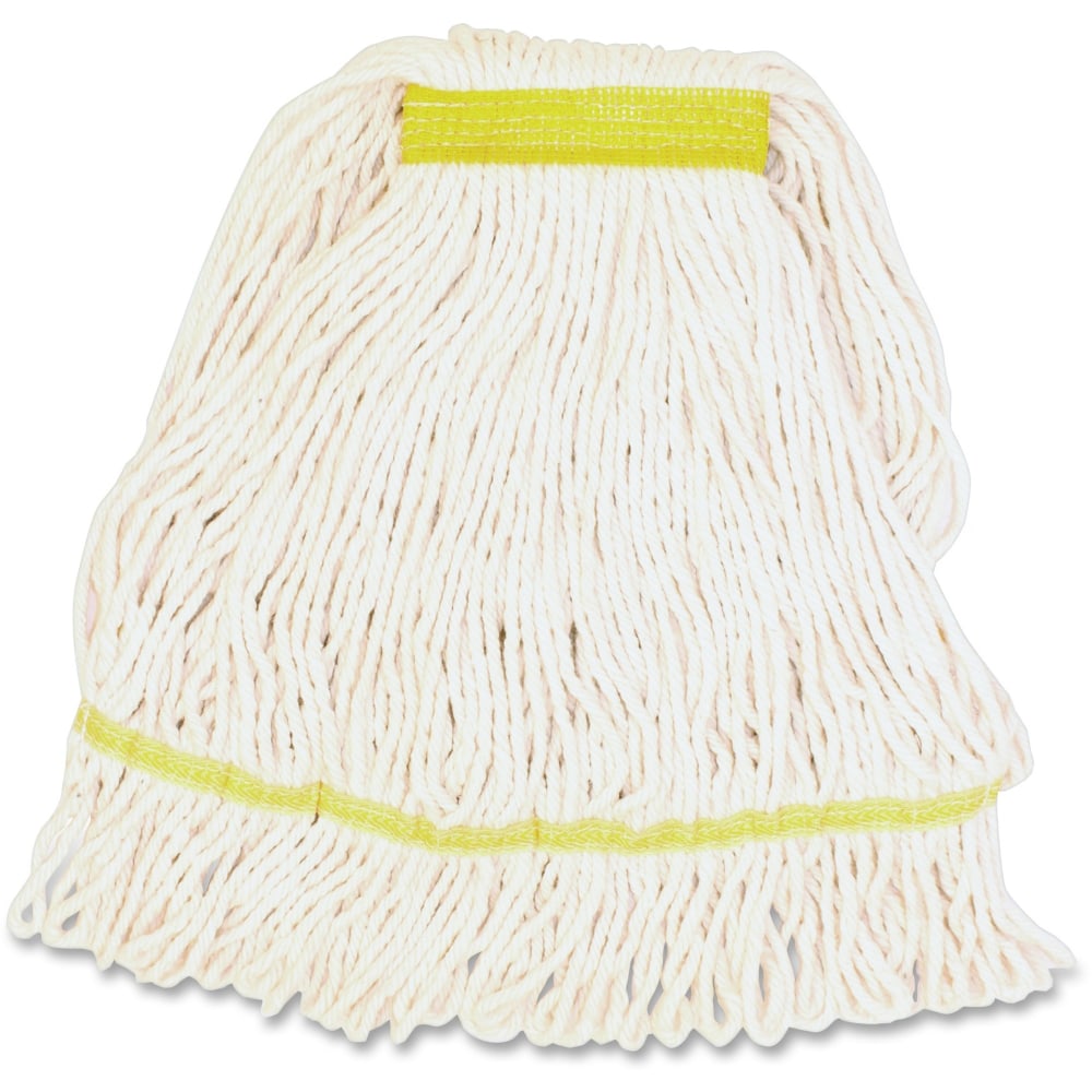 Genuine Joe Narrow Band Small Mophead - Small - Rayon, Cotton, Cotton, Fiber - 1 Each