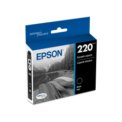 Epson 220 DuraBrite Ultra Black Ink Cartridge, T220120-S