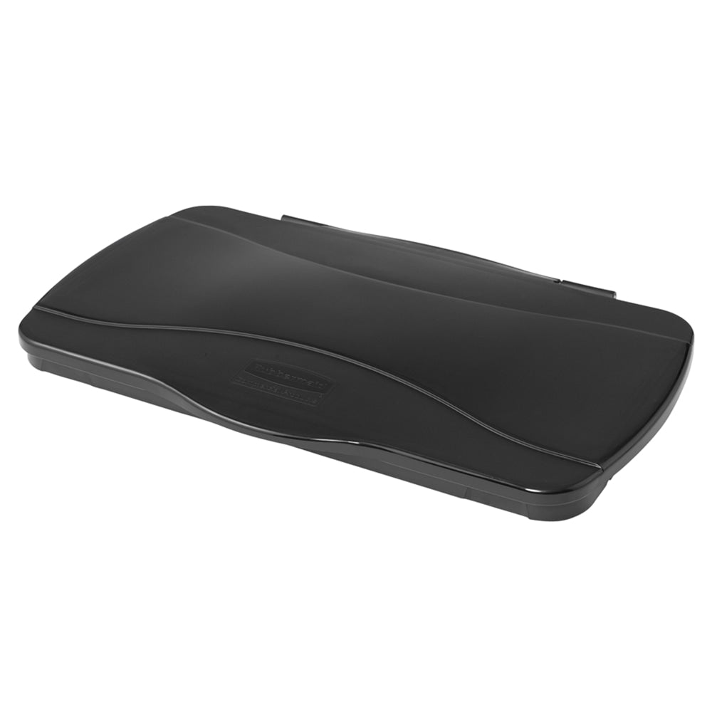 Rubbermaid Commercial Slim Jim Hinge Lid, Black
