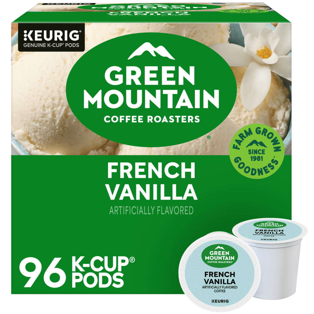 Green Mountain Coffee Roasters Single-Serve Coffee K-Cup, French Vanilla, 96 Count (4 Packs of 24)