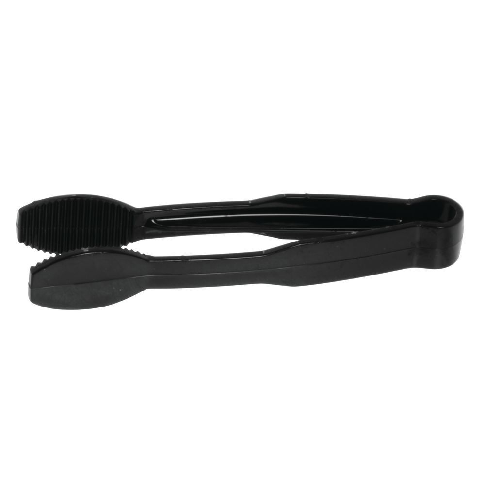 Cambro Plastic Tongs, Flat Grip, 6in, Black, Pack Of 12 Tongs