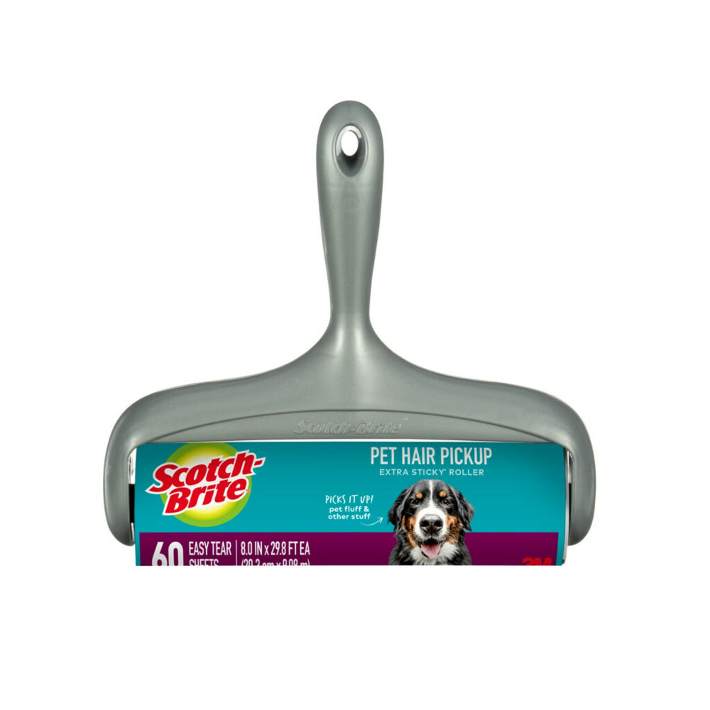 Scotch-Brite Pet Extra Sticky Large Surface Roller, 8 in x 31.4 ft