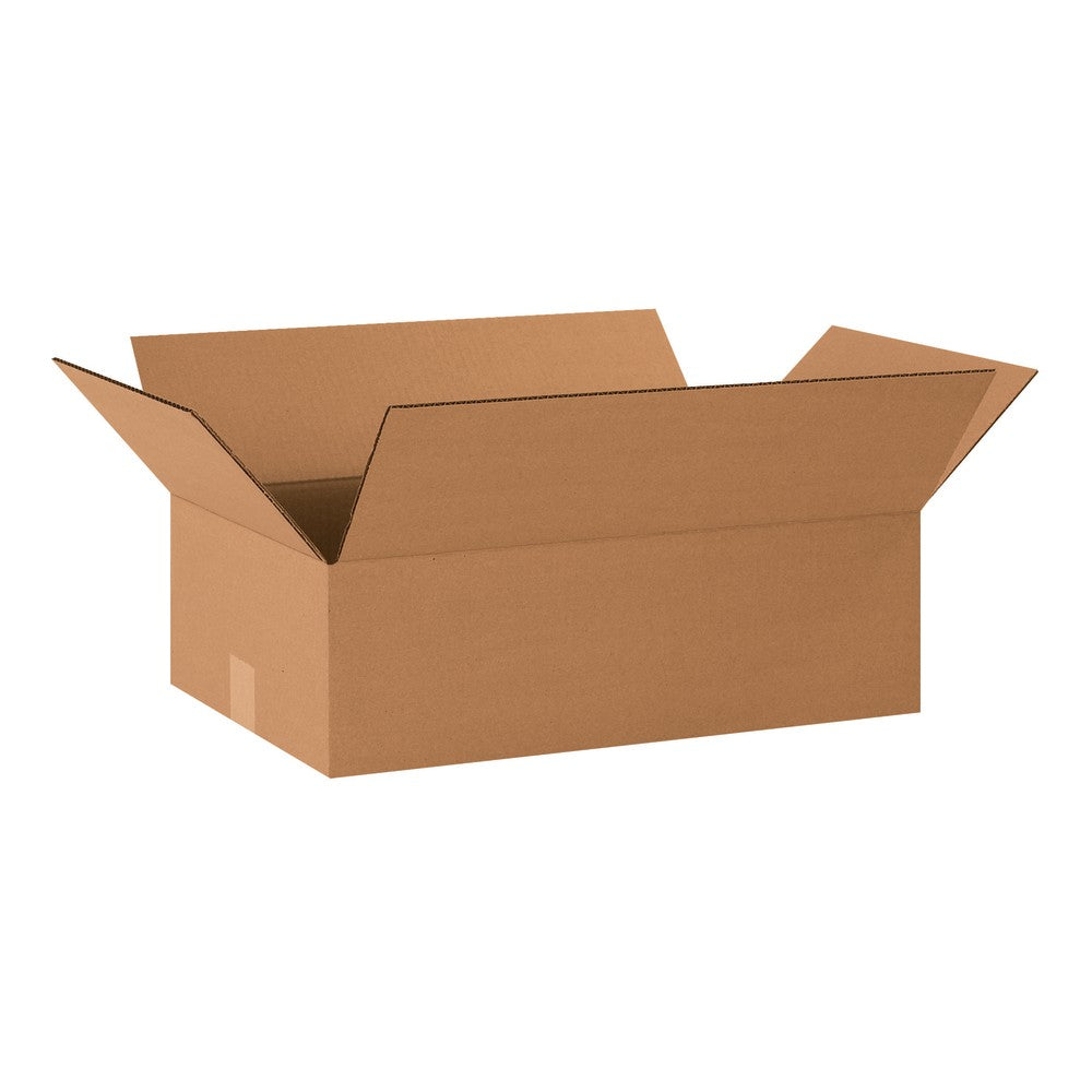 Partners Brand Flat Corrugated Boxes, 20in x 12in x 6in, Kraft, Pack Of 25