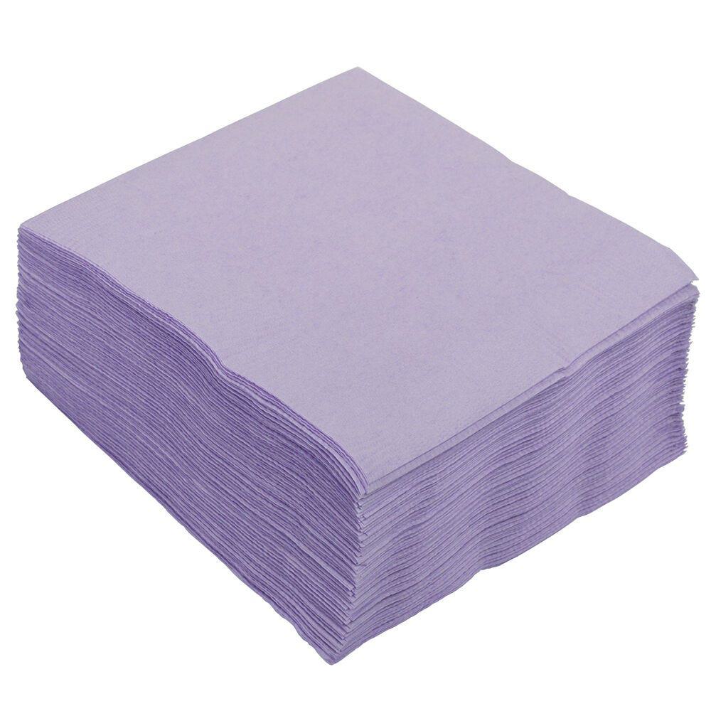 JAM PAPER Small Beverage Napkins - 5 x 5 - Lavendar / Light Purple - 40/Pack