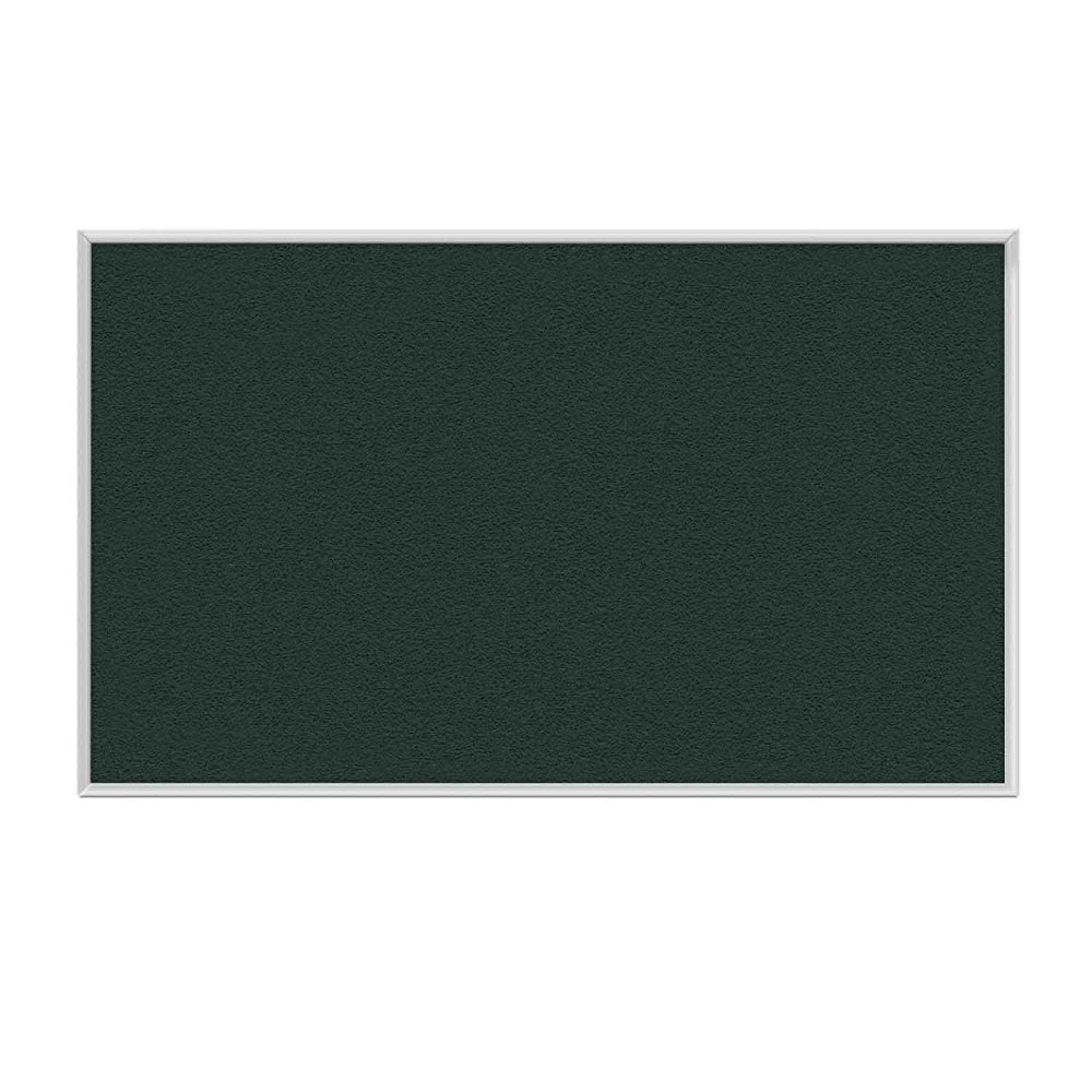 Ghent Aluminum Frame Vinyl Bulletin Board, 18in x 18in, Ebony, Satin Frame